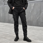 Женская Форма "Pobedov" Куртка на микрофлисе + Брюки - Карго / Демисезонный Костюм черный размер M - изображение 8