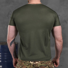 Потоотводящая мужская футболка Coolmax с принтом "Сoлдaт" олива размер 3XL - изображение 4