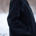 Женская Флисовая Кофта с высоким воротником и липучками под шевроны черная размер M - изображение 3