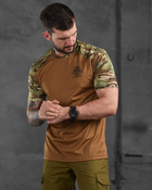 Тактична чоловіча футболка з принтом L койот+мультикам (87631) - зображення 2