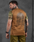 Тактическая мужская футболка с принтом L койот+мультикам (87631) - изображение 3