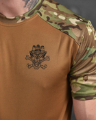 Тактична чоловіча футболка з принтом M койот+мультикам (87631) - зображення 6