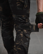 Армейские мужские штаны с наколенниками G3 M черный мультикам (52106) - изображение 4