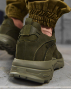 Тактичні літні кросівки з натуральної шкіри 45р олива (87618) - зображення 5