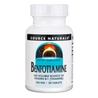 Витамины Source Naturals Бенфотиамин 150 мг Benfotiamine 30 таблеток