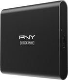 Dysk SSD PNY Portable EliteX-Pro 500GB USB 3.2 Type-C Gen 2x2 Black (PSD0CS2260-500-RB) External - obraz 2