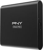 SSD диск PNY Portable EliteX-Pro 500GB USB 3.2 Type-C Gen 2x2 Black (PSD0CS2260-500-RB) External - зображення 2