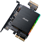 Adapter Akasa M.2 PCIe and M.2 SATA SSD RGB LED (AK-PCCM2P-04) - obraz 1