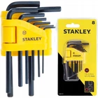 Набор Шестигранников (1,5, 2, 2,5, 3, 4, 5, 5,5, 6 мм) 8 шт STANLEY (0-69-251)