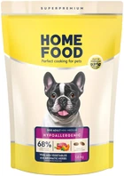 Гипоаллергенный сухой корм Home Food для взрослых собак малых и средних пород Телятина с овощами и ароматными травами