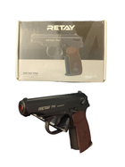 Стартовый шумовой пистолет RETAY PM (УЦЕНКА с выставочного магазина) +5 холостых патронов - изображение 10