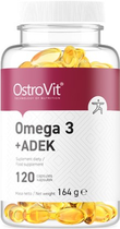 Харчова добавка OstroVit Omega 3 + ADEK 120 капсул (5903933900223) - зображення 1