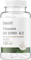 Харчова добавка OstroVit Vitamin D3 2000 + K2 120 капсул (5903933906225) - зображення 1