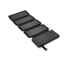 Power bank 12000 mAh Solar, ударо захищень прогумування корпус, Black