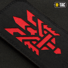 M-Tac нашивка Тризуб (стилизация) Laser Cut вертикальная Black/Red - изображение 2