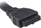 Hub USB Akasa USB 3.1 Gen 1 internal adapter cable USB 2.0 Type-A Black (AK-CBUB53-40BK) - obraz 5