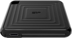 Dysk SSD Silicon Power PC60 256GB USB 3.2 Type-C Black (SP256GBPSDPC60CK) External - obraz 3