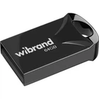 Флешка металева Wibrand Hawk 64 GB чорна