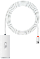 Хаб USB 4в1 Baseus Lite Series 4 x USB 3.0 2 m White (WKQX030202) - зображення 2