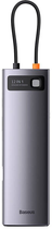 Хаб USB-C 12в1 Baseus Metal Gleam Series Gray (WKWG020213) - зображення 4