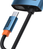 Adapter Hub USB-C 6w1 Baseus 3 x USB 3.0 + HDMI + USB-C PD 4K HD Blue (WKWG000003) - obraz 5