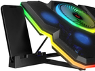 Охолоджувальна підставка для ноутбука Rampage BREEZE S50 RGB 17" - зображення 5