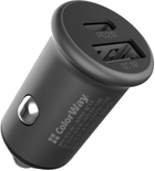 Автомобильное зарядное устройство ColorWay 2USB Type-C PD20W + USB QC3.0 38W Gray