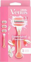 Golarka do golenia Gillette Venus ComfortGlide Spa Breeze + 3 wymienne ostrza (7702018578375) - obraz 1