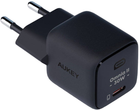 Мережевий зарядний пристрій Aukey USB-C 30 W Black (0689323784851) - зображення 4