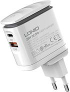 Мережевий зарядний пристрій Ldnio USB-C + кабель USB-C - USB-C (A2423C Type-C-Type-C) - зображення 2
