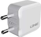 Ładowarka sieciowa Ldnio 2 x USB + kabel USB-C (A2201 Type C) - obraz 5