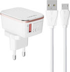 Ładowarka sieciowa Ldnio 18 W + kabel Micro USB (A1204Q Micro) - obraz 1