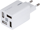 Мережевий зарядний пристрій Remax 4 x USB 3.4 A White (RP-U43 EU-white)