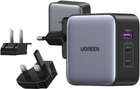 Ładowarka sieciowa Ugreen Nexode 2 x USB-C + USB 65 W (6941876221479) - obraz 3
