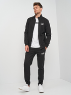 Komplet sportowy męski Puma Clean Sweat Suit Fl 58584101 2XL Czarny (4063697380349) - obraz 1