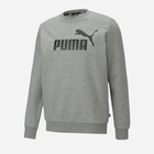 Bluza bez kaptura polarowa męska Puma Ess Big Logo Crew Fl 58667803 L Szara (4063697320352) - obraz 4