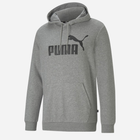 Bluza z kapturem męska Puma Ess Big Logo Hoodie Tr 58668803 S Szara (4063697318588) - obraz 4