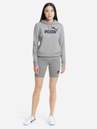 Bluza z kapturem damska Puma Ess Logo Hoodie Tr 58679104 L Szara (4063697203242) - obraz 3