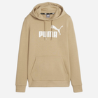 Bluza z kapturem damska Puma Ess Logo Hoodie Tr (S) 58679783 XS Beżowa (4099685876389) - obraz 1