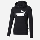 Дитяче худі для дівчинки Puma Ess Logo Hoodie Tr G 587030-01 98 см Чорне (4063697161016) - зображення 1