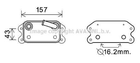 Радіатор масляний (теплообмінник) AVA COOLING VO3169 Volvo V50, S60, C70, V40, V70, V60, S80, S40, XC60, C30 31201909, 30774483, 30713758