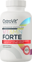 Suplement diety OstroVit Vit&Min FORTE 120 tabletek (5903246220292) - obraz 1