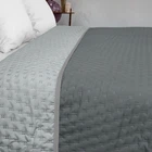 Покрывало Zastelli Monument / Glacier Grey двустороннее паянное 160*210см