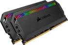 Оперативна пам'ять Corsair DDR4-3200 16384MB PC4-25600 (Kit of 2x8192) Dominator Platinum RGB Black (CMT16GX4M2Z3200C16) - зображення 2