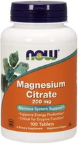 Магній цитрат NOW Magnesium Citrate 200 mg 100 таб
