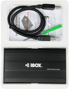 Зовнішня кишеня iBox 2.5" HD-02 HDD enclosure USB 3.2 Black (IEU3F02) - зображення 4