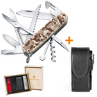 Комплект Нож Victorinox Huntsman 1.3713.941B1 + Чехол с фонариком Police - изображение 9