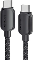 Кабель ESSAGER Breeze USB Cable Type C to Type C 1 м 100W Black (EXCTT1-WL01-P)