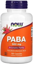 Параамінобензойна кислота NOW PABA 100 капс