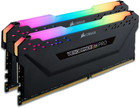 Pamięć RAM Corsair DDR4-3600 32768MB PC4-28800 (Kit of 2x16384) Vengeance RGB Pro Black (CMW32GX4M2Z3600C18) - obraz 2